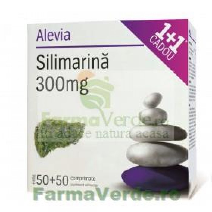 Silimarina 300 mg 1+1 CADOU! 50 cpr+50cpr Alevia