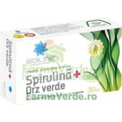 Spirulina+Orz Verde 30 comprimate ACHelcor