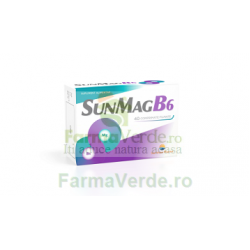 SunMagB6 Magneziu si Vitamina B6 30 comprimate Sun Wave Pharma