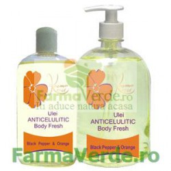 Ulei Masaj Anticelulitic Body Fresh cu piper & portocala 300 ml Kosmo Line Spa