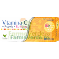 Vitamina C + Propolis + Echinacea 30 comprimate Polipharma Polisano