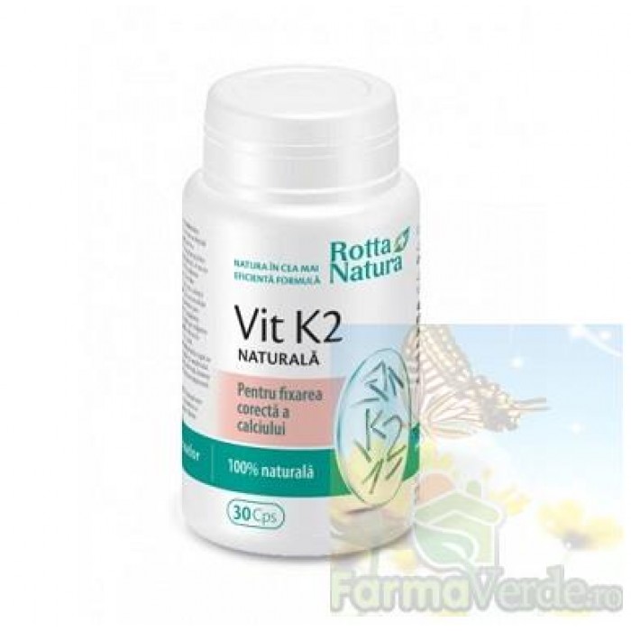Vitamina K2 naturala 30 capsule Rotta Natura