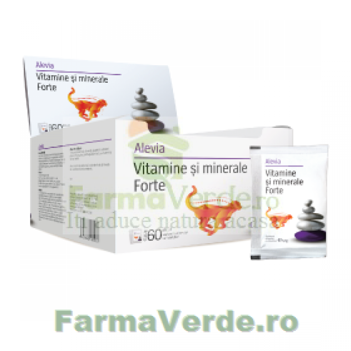 Vitamine si Minerale Forte 60 plicuri Alevia