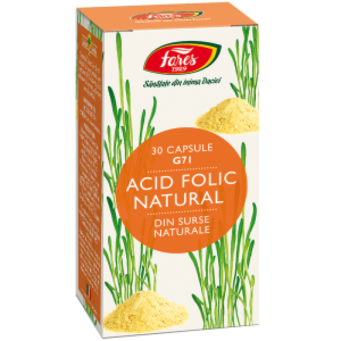 Acid Folic Natural 30 capsule G71 Fares