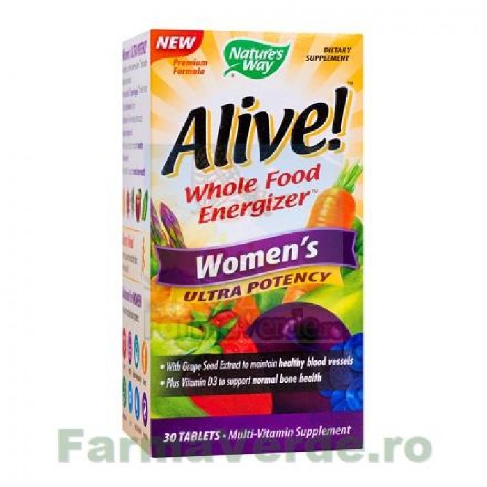 Alive Once Daily Women Ultra 30 tablete filmate Secom Nature's Way
