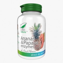 Ananas Papaya enzymes 60 comprimate ProNatura Medica