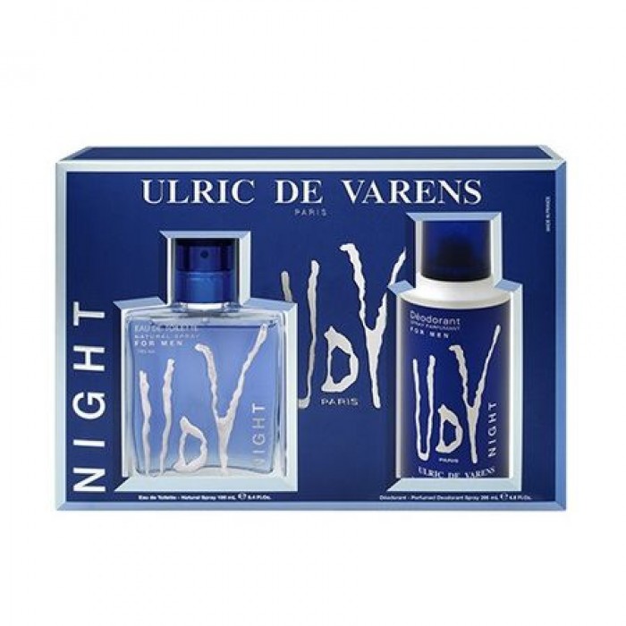 Set Cadou Ulric de Varens Night, Barbati: Apa de Toaleta, 100 ml + Deodorant antiperspirant