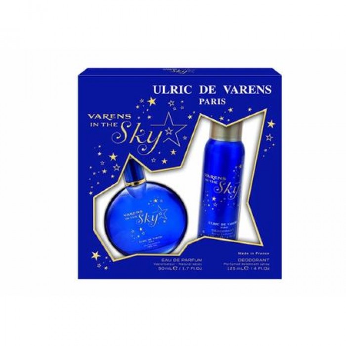 Set Cadou Ulric de Varens Varens in the Sky pentru Femei: Apa de Parfum, 50 ml + Deodorant antiperspirant 125 ml