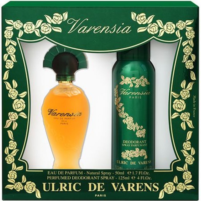 Set Cadou Ulric de Varens Varensia Verde, Femei: Apa de Parfum,50 ml+Deodorant antiperspirant,125 ml