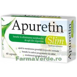 Apuretin Slim Elimini Excesul de Apa din Organism 60 capsule Zdrovit