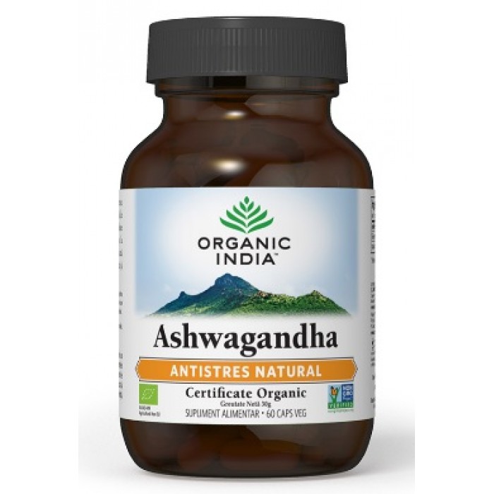 Ashwagandha - Antistres si Energizant Natural, 60 capsule Organic India
