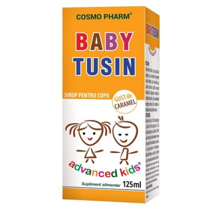 BABY TUSIN Sirop Caramel pentru Copii si Bebelusi 125 ml Cosmopharm