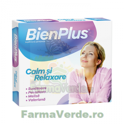 BienPlus Calm si Relaxare 10 capsule Fiterman Pharma