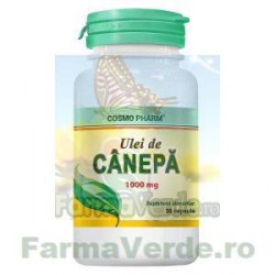 ULEI DE CANABIS CANEPA (Cannabis sativa) 1000 mg 30 capsule Cosmopharm