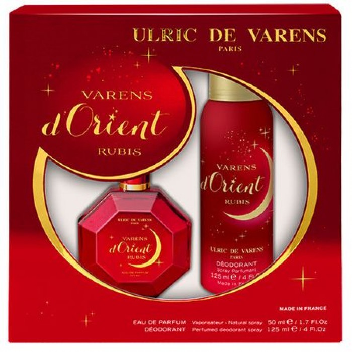 Caseta Cadou Ulric de Varens Rubis, Femei: Apa de Parfum, 50 ml si Deodorant 125 ml