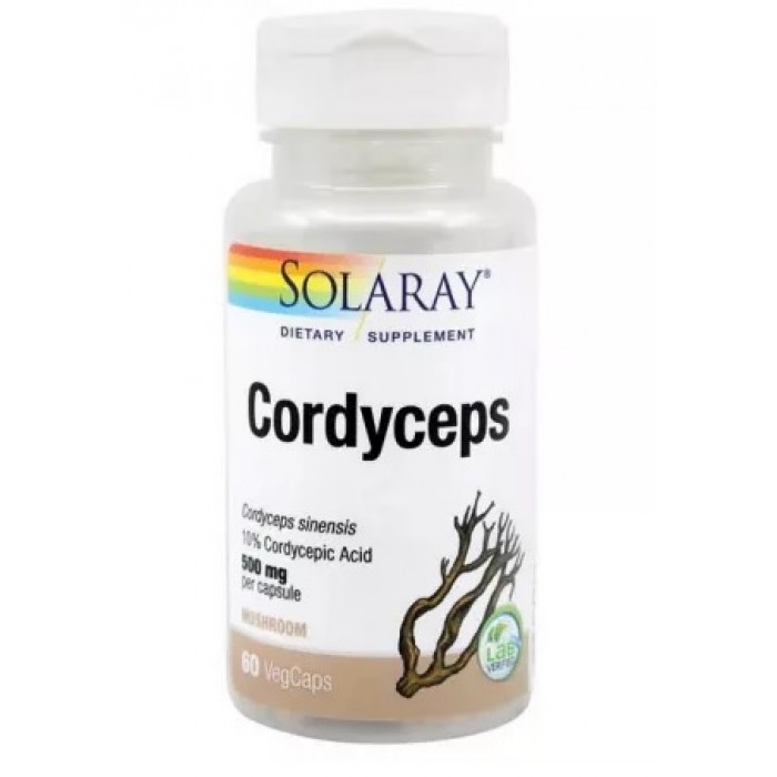 Cordyceps 500 mg 60cps Solaray Secom