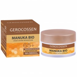 Crema antirid reparatoare 65 ani + Miere Manuka Bio 50 ml Gerocossen
