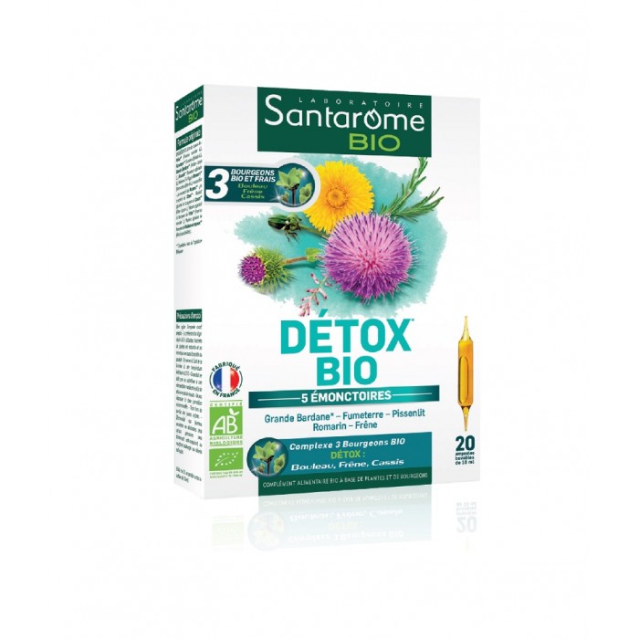 Detox Bio 20 fiole detoxifiere Santarome Franta
