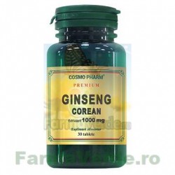 Ginseng Corean 30 tablete 1000 mg CosmoPharm Premium