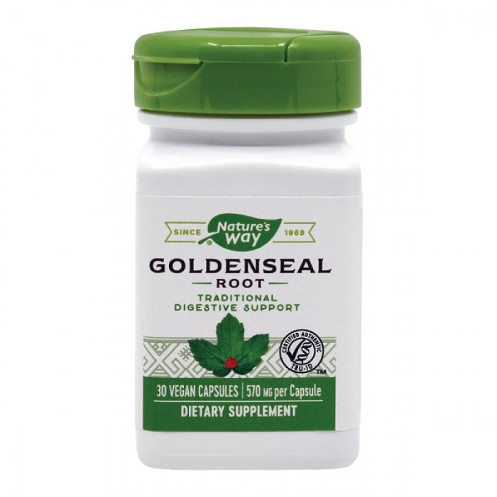 GoldenSeal 30 Capsule Antibiotic natural! Nature's Way Secom