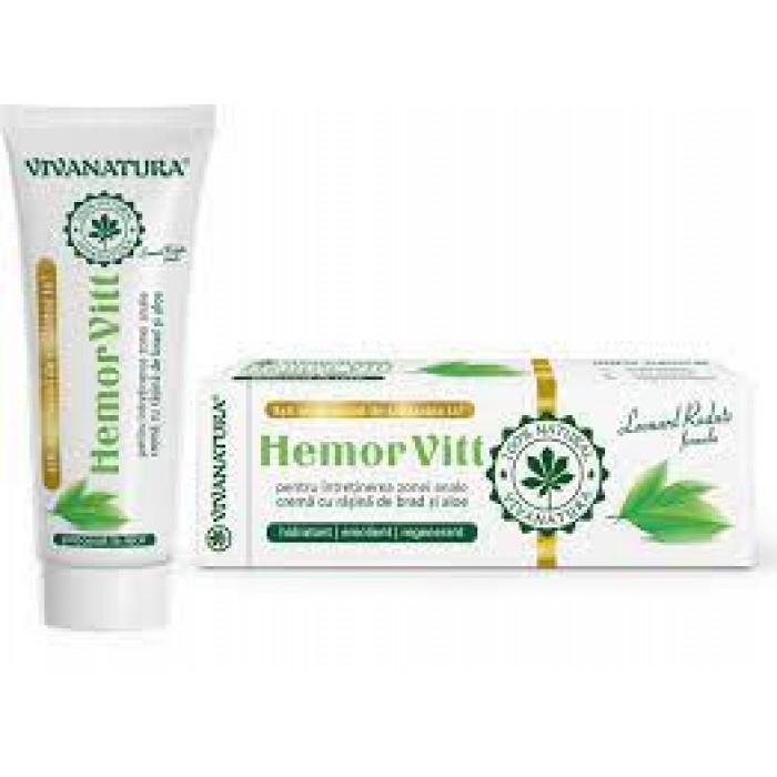 Hemorvitt Crema pentru intretinerea zonei anale 50 ml Vivanatura