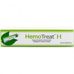 HemoTreat H Tratament Pentru Hemoroizi Interni si Externi Unguent 25 ml Global Treat