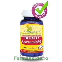 Hepato Curcumin 95 Detoxifierea Ficatului 60 capsule Herbagetica