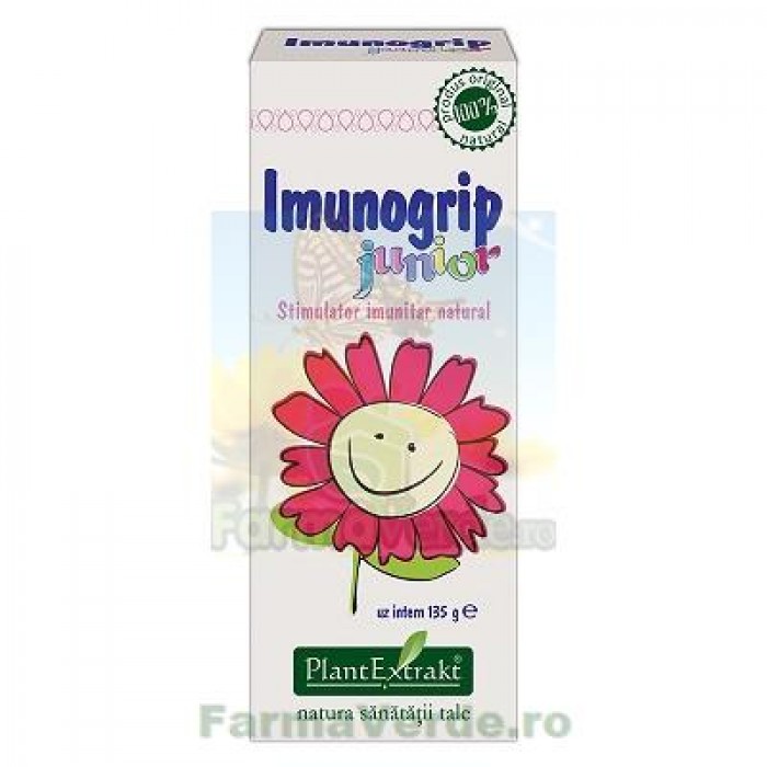 Imunogrip Junior Sirop Imunitate Copii 135 ml PlanExtrakt