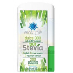 Pur Stevia indulcitor natural Dulce 000 200 comprimate efervescente ACHELCOR PHARMA BIOSUNLINE