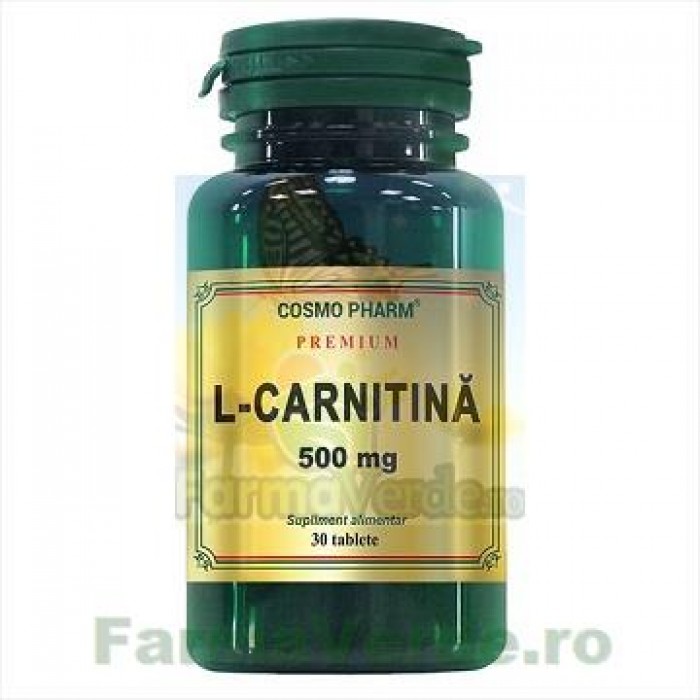 L-Carnitina 500 mg 30 tablete COSMOPHARM Premium