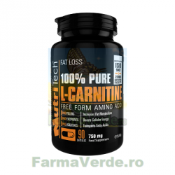 Pure L-Carnitine 100% Natural! 90 capsule Nutritech