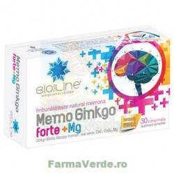 Memo Ginkgo Forte+Magneziu 30 comprimate ACHELCOR PHARMA BIOSUNLINE