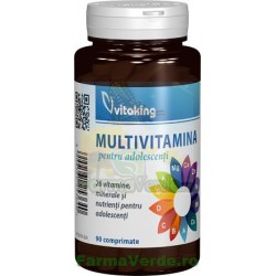 Multivitamina cu minerale pentru adolescenti 90 comprimate Vitaking