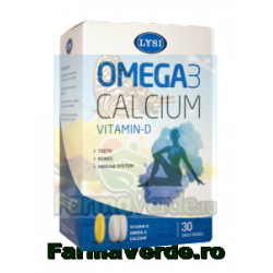 OMEGA-3 cu Vitamina D si Calciu 60 capsule Lysi Saga Sanatate
