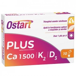 Ostart Plus Ca + K2 + D3 20 comprimate Fiterman Pharma