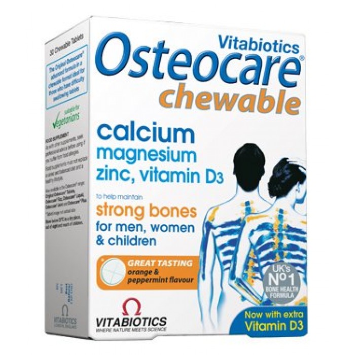 Osteocare masticabil 30 comprimate Vitiabiotics