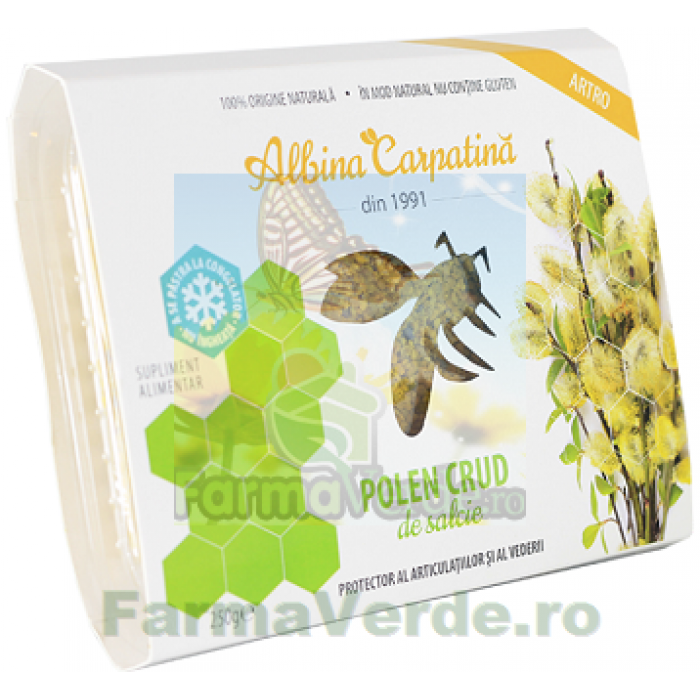 Polen crud de salcie 250 gr Albina Carpatina Apicola
