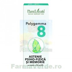 Polygemma Nr.8 Astenie Psiho-Fizica/Memorie 50 ml Plantextrakt