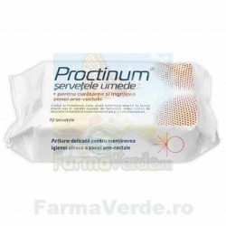 Proctinum servetele umede pentru igiena ano-rectala, 72 bucati Zdrovit