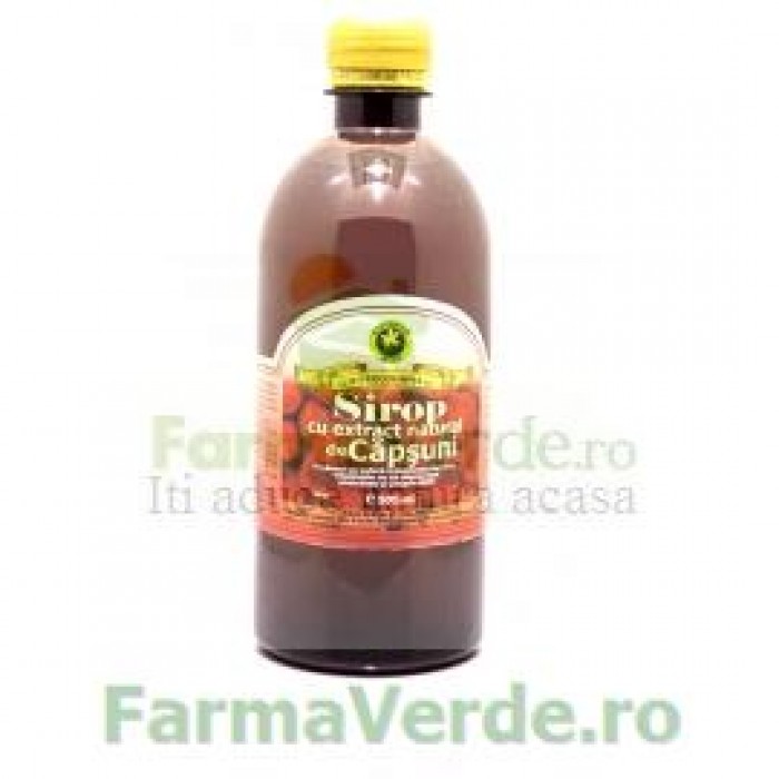 Sirop cu extract natural de Capsuni 500 ml Hypericum