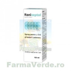 Raniseptol Spray pentru rani si leziuni cutanate 125 ml Zdrovit