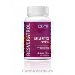Resveratrol cu seleniu 30 capsule Zenyth Pharmaceuticals