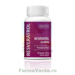 Resveratrol cu Seleniu 450 mg 30 capsule Zenyth PHARMACEUTICALS