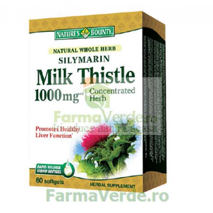 Silimarina Milk Thistle 1000 mg 60 capsule Nature's Bounty Walmark