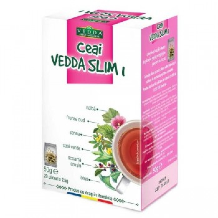 Ceai Antiadipos Slim 1 Vedda, 20 plicuri - flaviumoldovan.ro