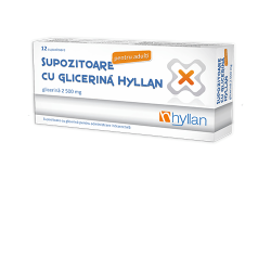 Supozitoare cu glicerina 12 supozitoare Hyllan Pharma