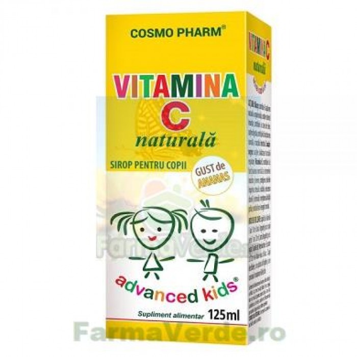 Vitamina C Naturala Sirop Copii 125 ml Cosmopharm