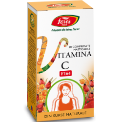 Vitamina C Naturala F164 60 comprimate masticabile Fares