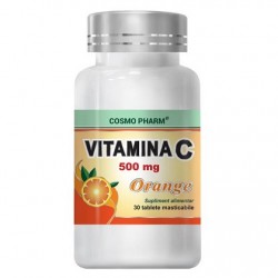 Vitamina C Portocale 500 mg 60 tablete masticabile Cosmopharm