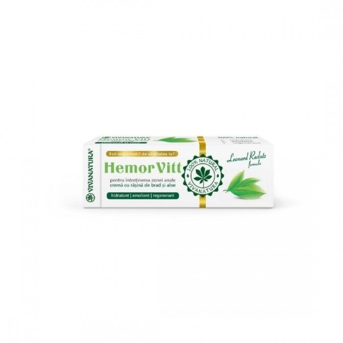 Crema pentru intretinerea zonei anale 50 ml Hemorvit Vivanatura